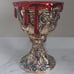 BBW Halloween 2023 Gold Bloody Skull Chalice 3 Wick Candle Holder
