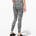 Lululemon Wunder Train High Rise Tight 25 Tear It Up Alpine White Black TRIU