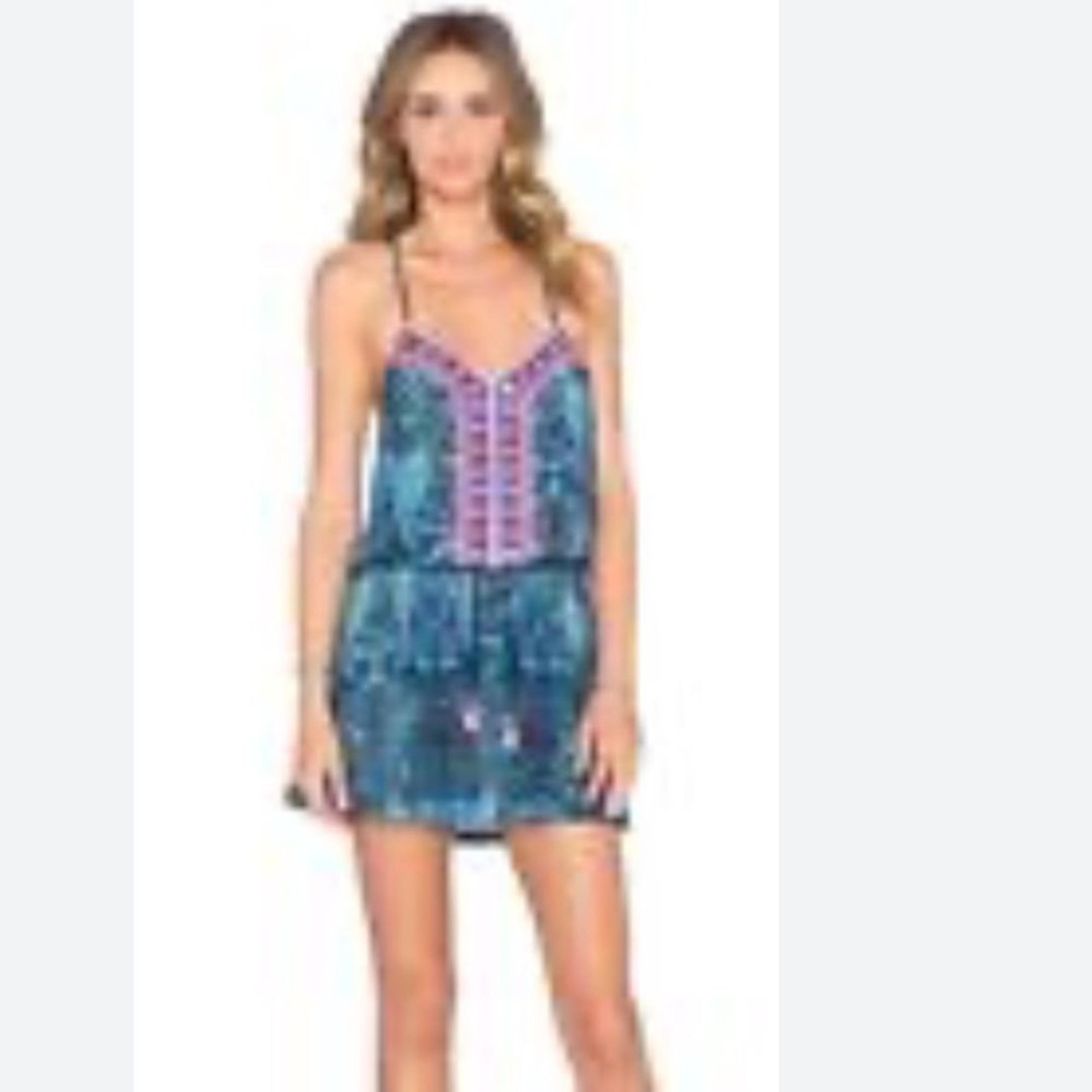 Nanette Lepore Swim Paisley Print Short Swim Wear Cover Dress. Size M