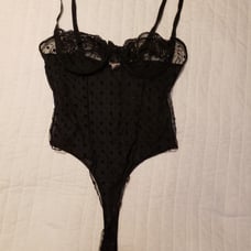 Vintage dotty mesh sexy lingerie by Papillion Blanc