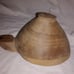 Vintage Wood Carved Lion Bowl Hobo Hippie Art Cat Tiger