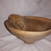 Vintage Wood Carved Lion Bowl Hobo Hippie Art Cat Tiger