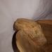 Vintage Wood Carved Lion Bowl Hobo Hippie Art Cat Tiger