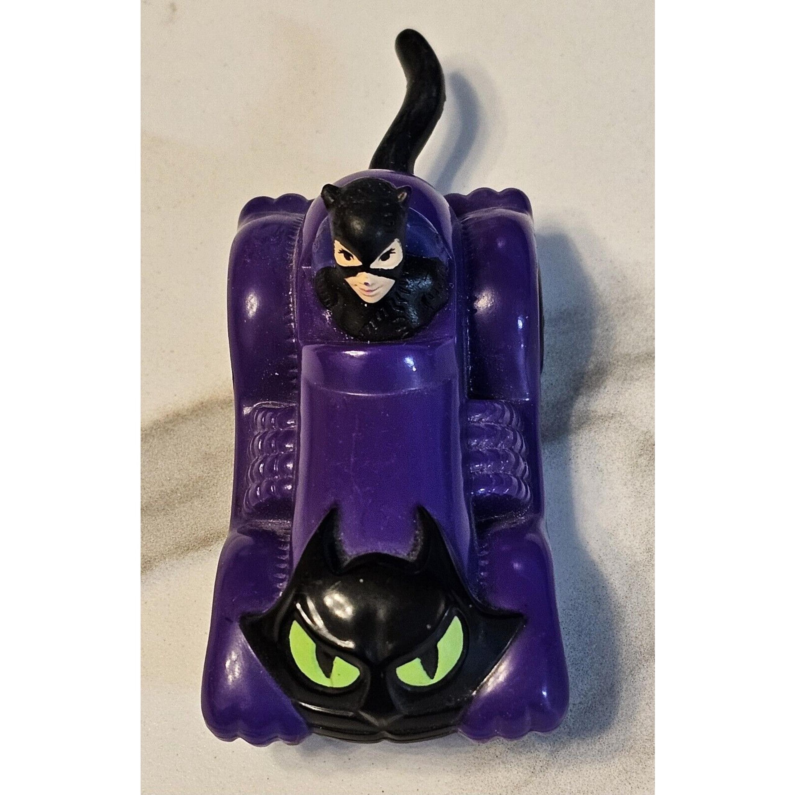 Vintage 1991 McDonald's Happy Meal Toy DC Comics Cat Woman 3" Purple Car