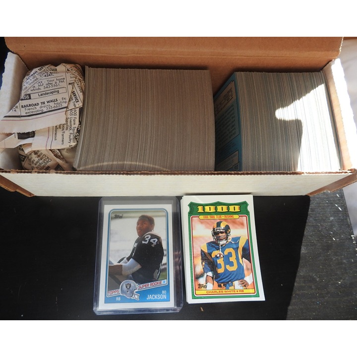 1988 Topps Football Complete 396 Hand Collated Set + 1000 Yard Club Bo Jackson