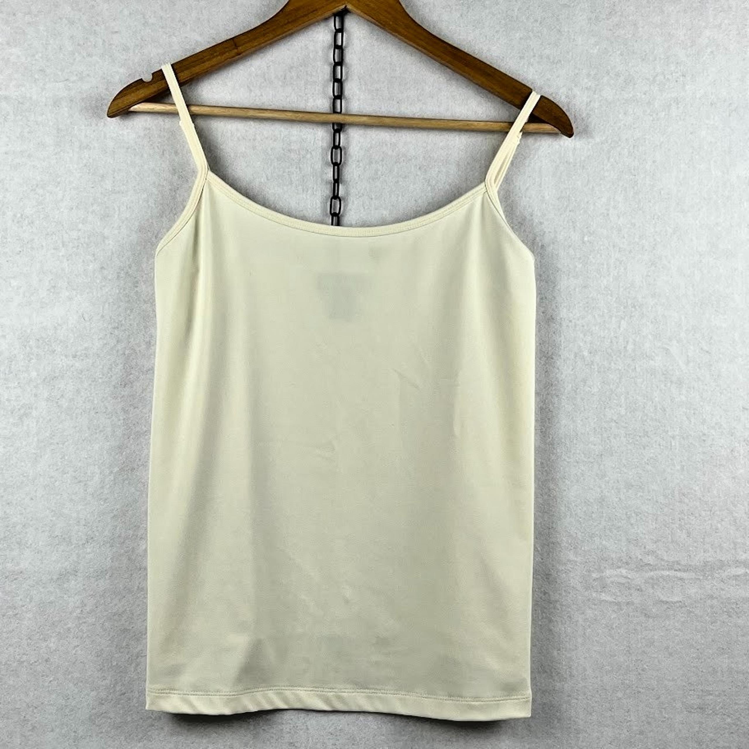 Lane Bryant Camisole Women 14/16 W Ivory Stretch Basic Layering Tank Minimalist