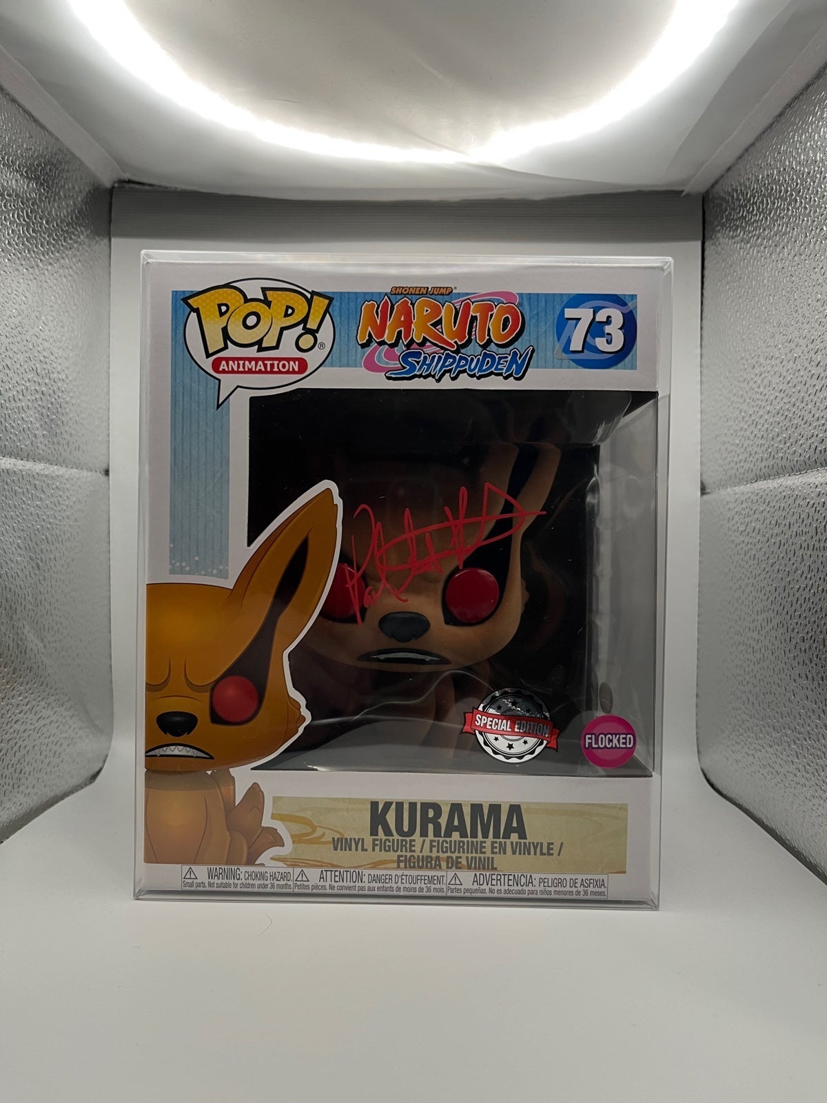 Funko Pop exclusive Kurama signed by voice actor Paul Peter PSA Authenticated