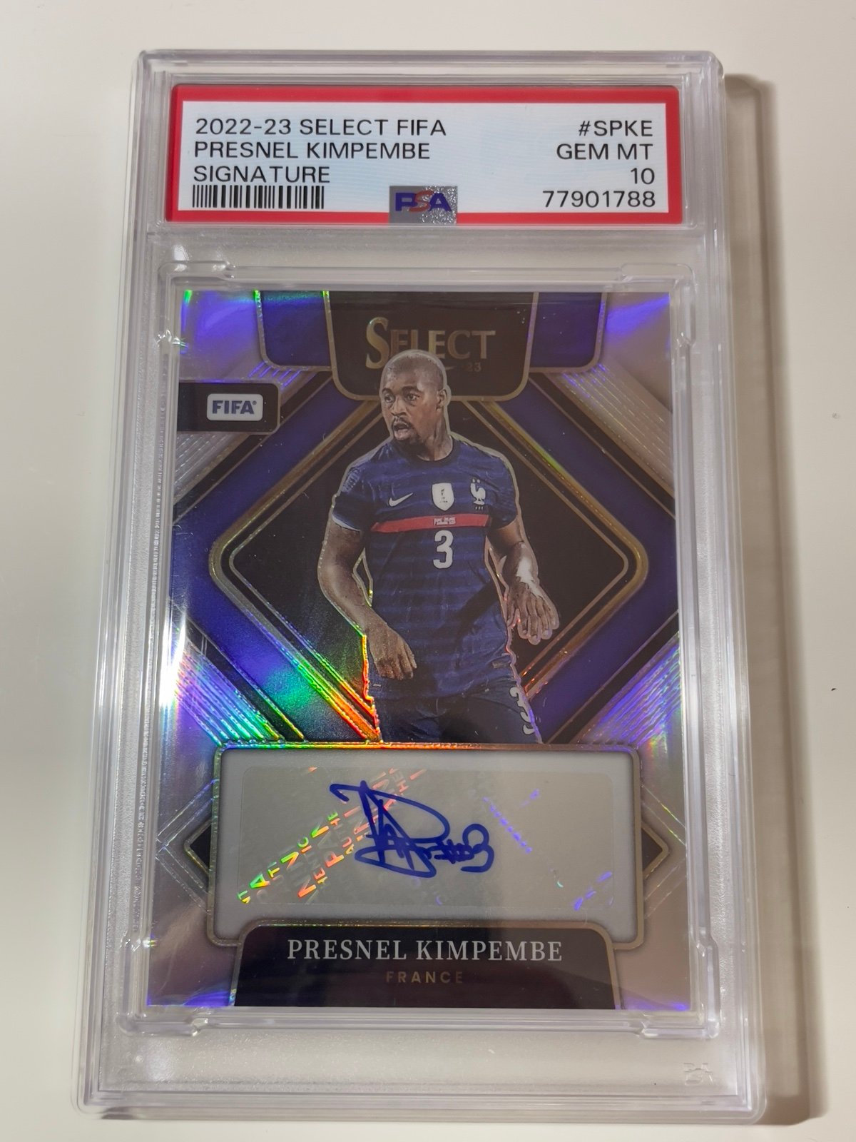 2022-23 SELECT FIFA PRESNEL KIMPEMBE SIGNATURE #SPKE GEM MT 10 France