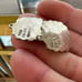 Vintage Flask, Two Sterling silver pendants