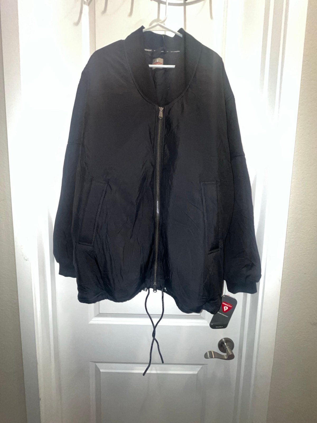 NWT Free People Movement Midnight Moon Solid Bomber Jacket Black