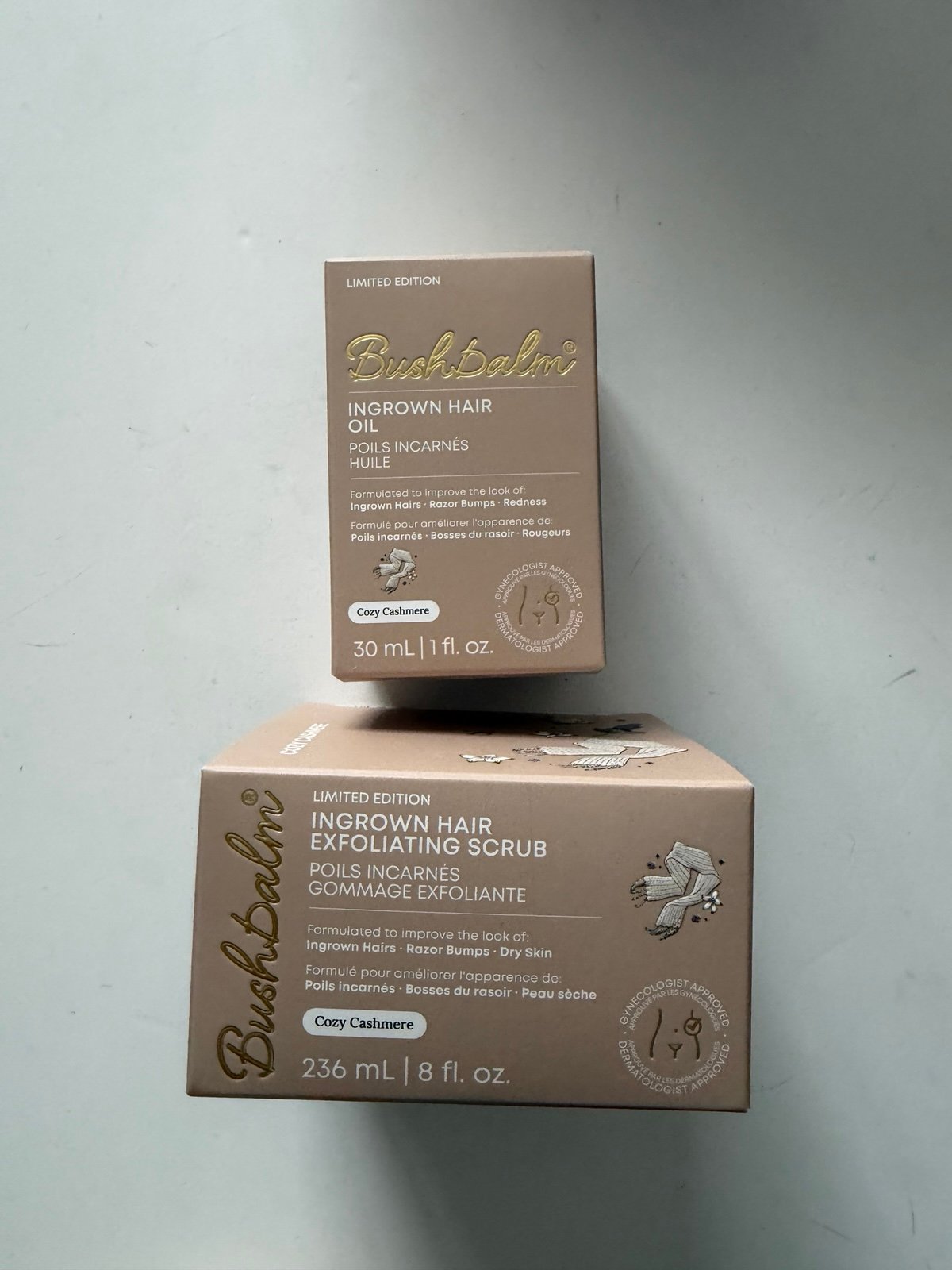 BushBalm limited edition Ingrown Hair 2 Step Routine NIB