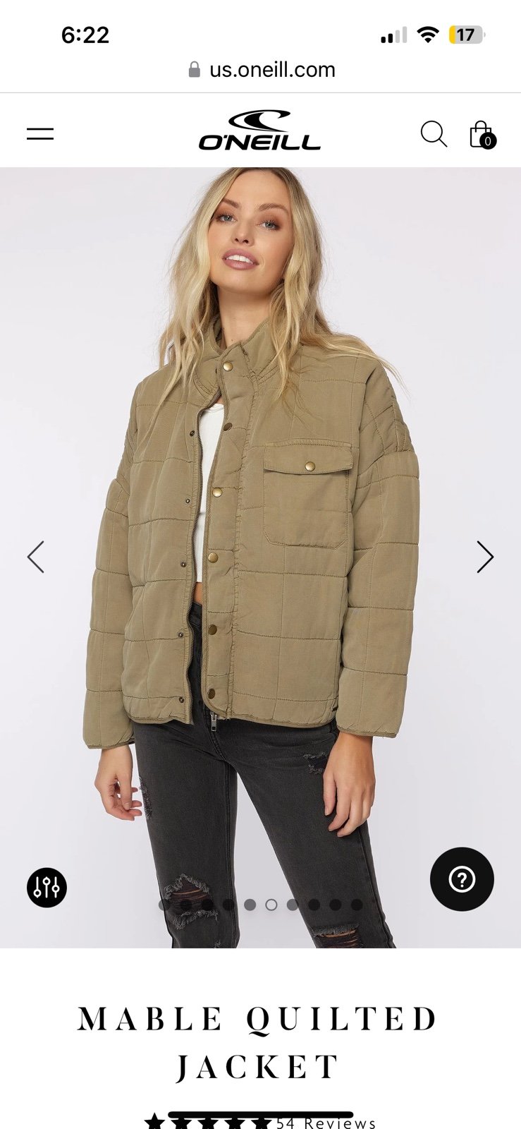 O’Neill Mabel Quilted Jacket