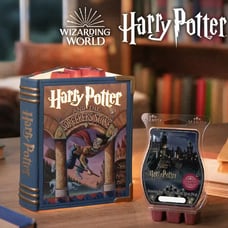 NEW 2 piece Scentsy Harry Potter & the Sorcerer’s Stone Book Warmer + Wax Bar!