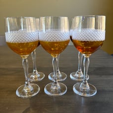 Embossed Goblets Glass Poland (6)