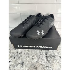 NEW! Under Armour Nitro Low MC Cleats Mens SIZE 11.5( 3000182-001 ) Black/Silver