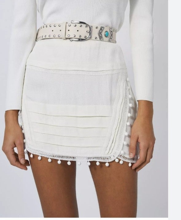 NWT IRO Skirt Jupe Ecru Skirt Jupe Ecru  SZ 34
