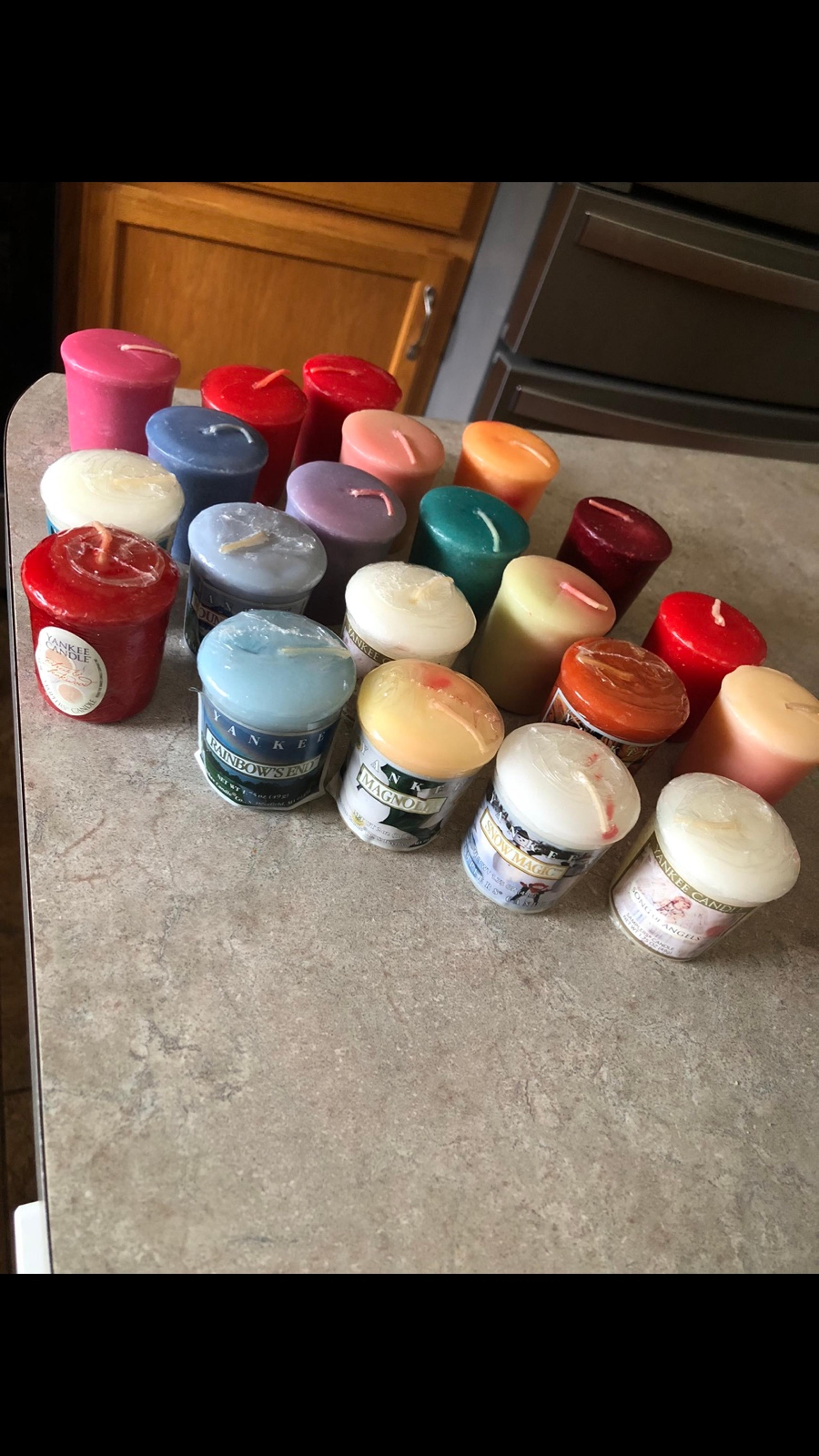 Yankee Candle VotiveBundle of 21 NEW (shows wear/some bleeding of candles)