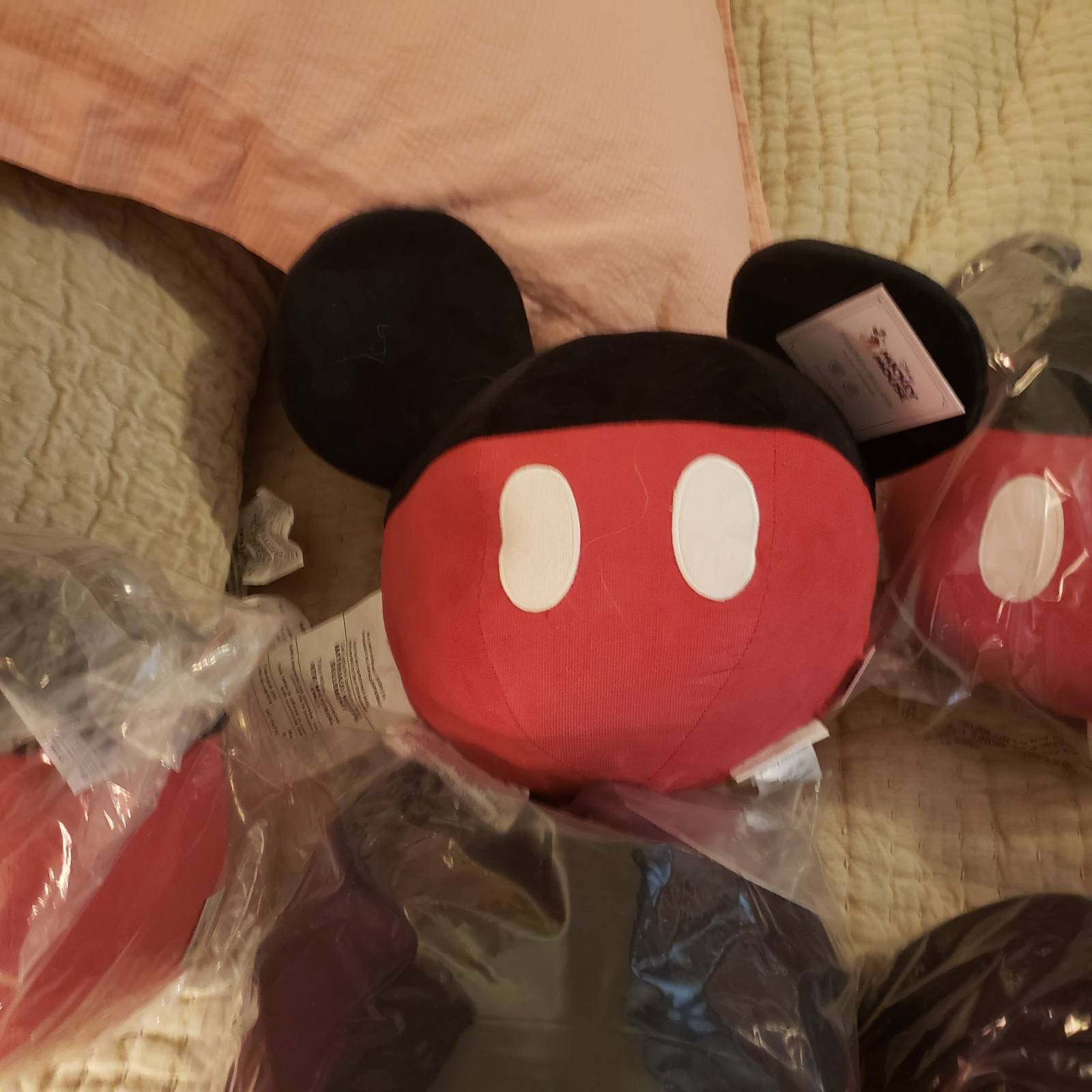 Disney x Pottery Barn Mickey Mouse shaped pillow, NWT