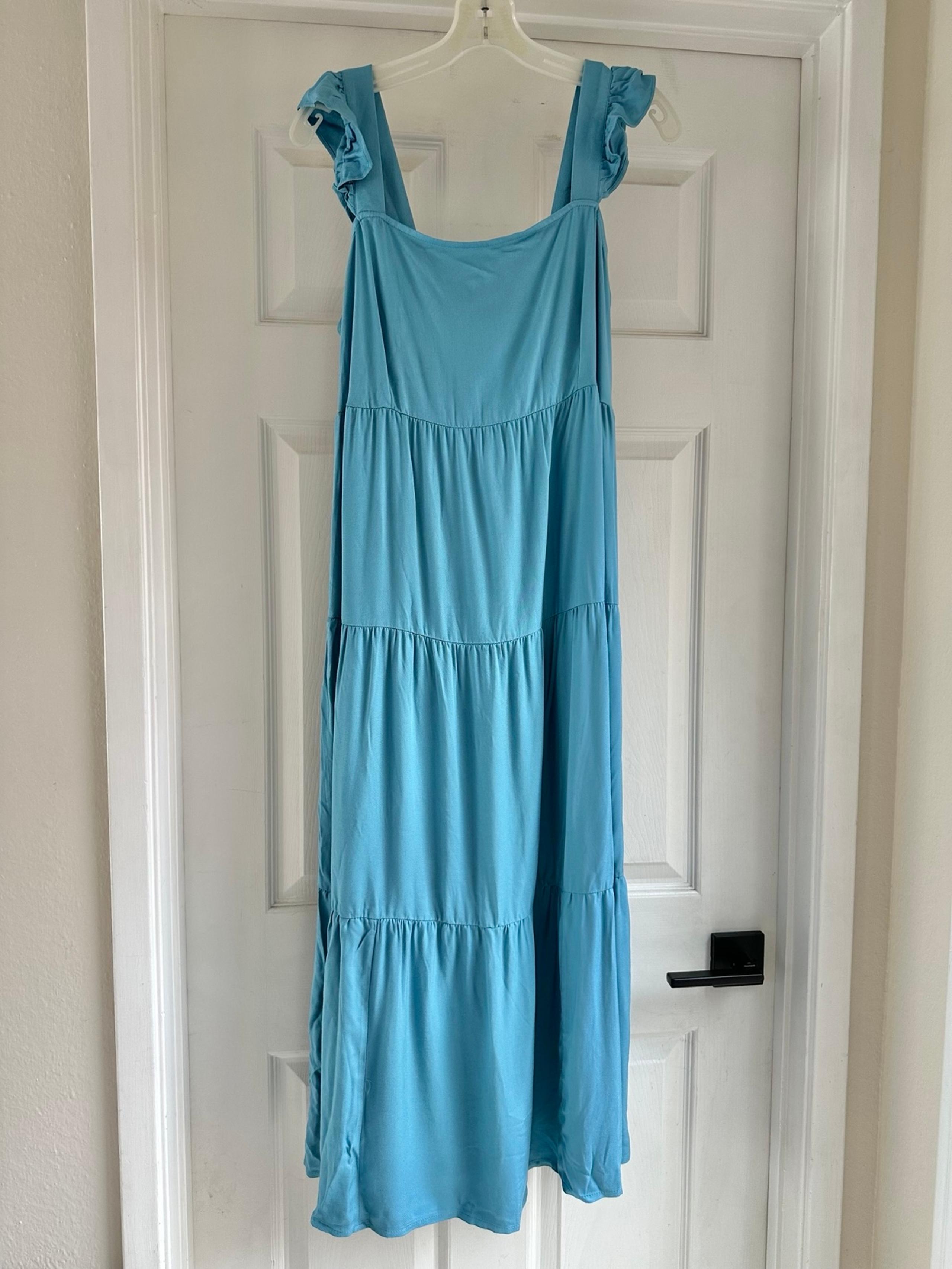 Maternity Dress (Medium) Flutter short sleeve tie-back by Ingrid & Isabel