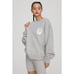 NEW GOOD AMERICAN WOMEN'S GRAY LEO BOYFRIEND SWEATSHIRT SIZE 0