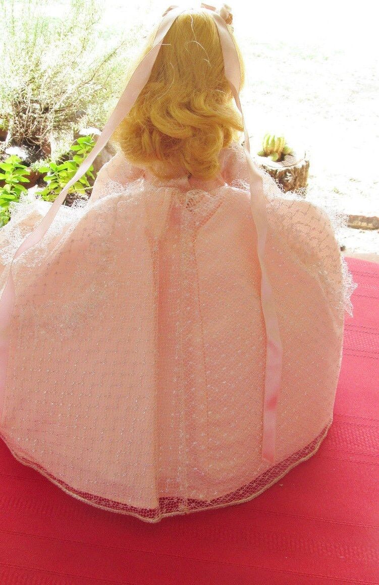 vintage MADAME ALEXANDER 14 CINDERELLA DOLL PINK GOWN