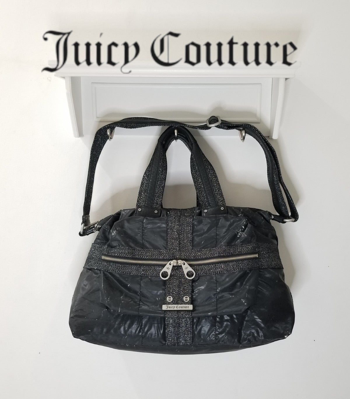 驚きの値段 新品 wave tote bag black shirring velours トートバッグ