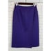 BERGDORF GOODMAN ON THE PLAZA NY violet vintage wrap wool pencil skirt size 6