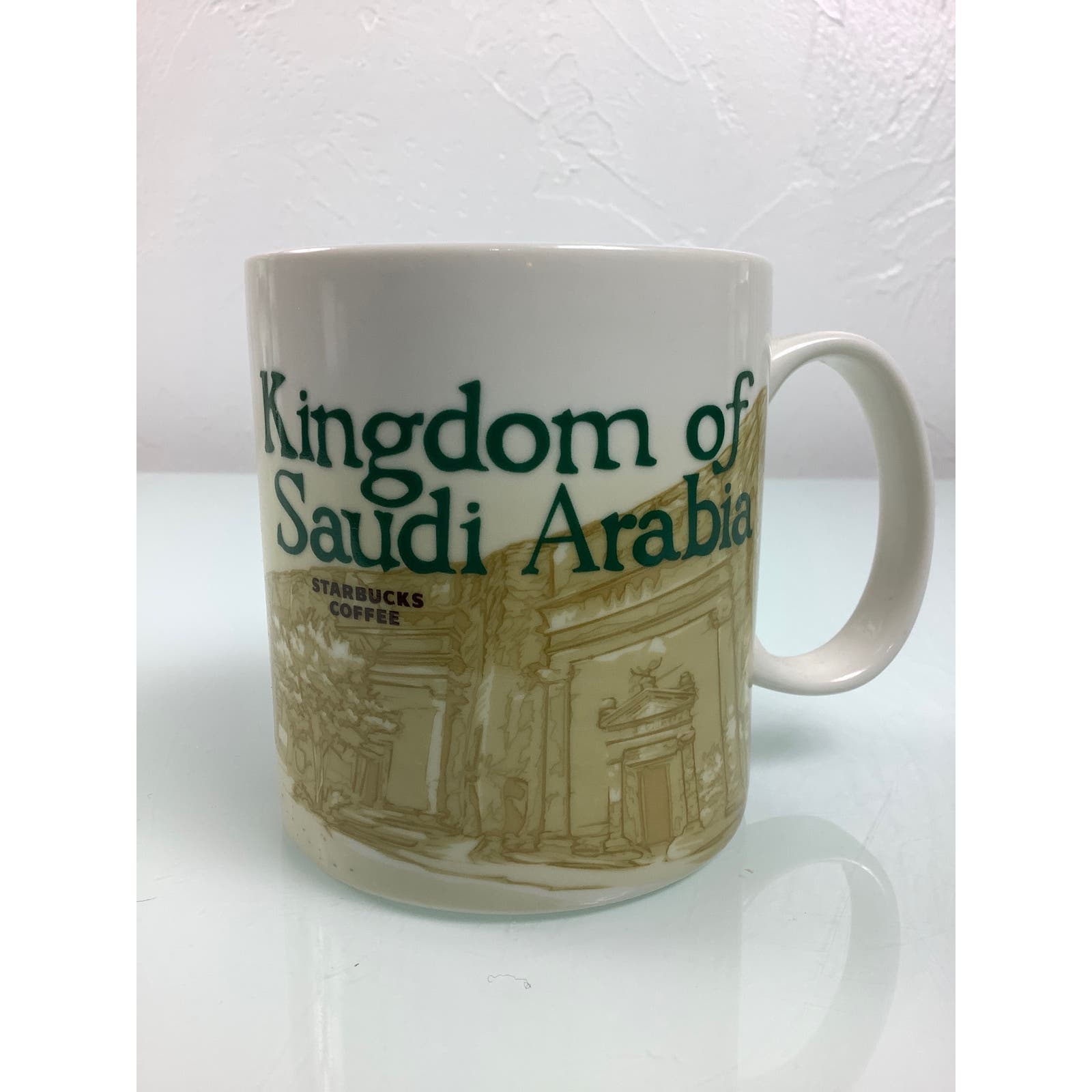 Starbucks Coffee Icon Series Kingdom of Saudi Arabia Coffee Mug Cup 16 oz EUC