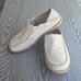 Olukai Moloa leather slip on loafers in nubuck toffee ray - Mens size 10.5