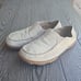 Olukai Moloa leather slip on loafers in nubuck toffee ray - Mens size 10.5