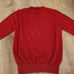 Mens PING Merino Wool Golf Sweater Top Medium Red Embroidered Sensor Warm V-Neck