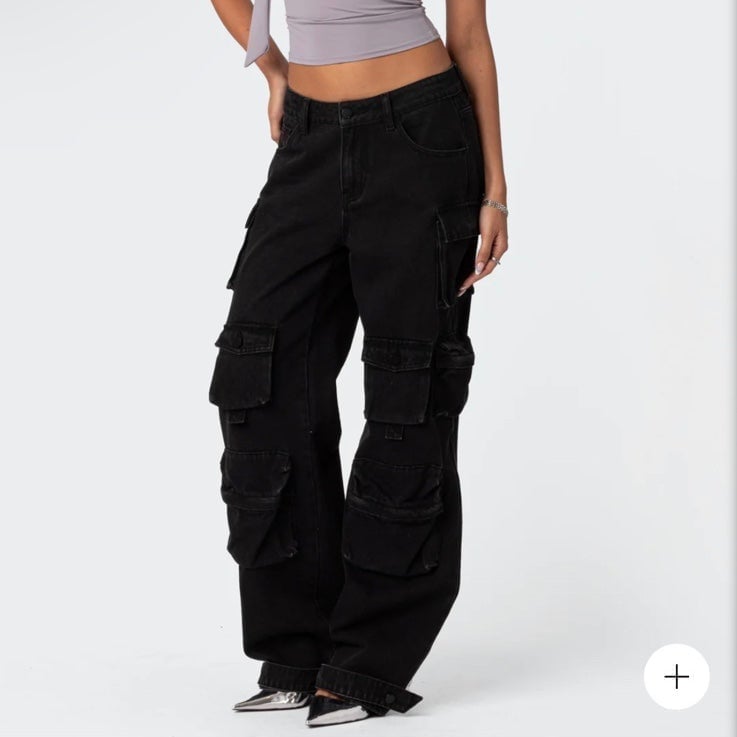edikted small black cargos