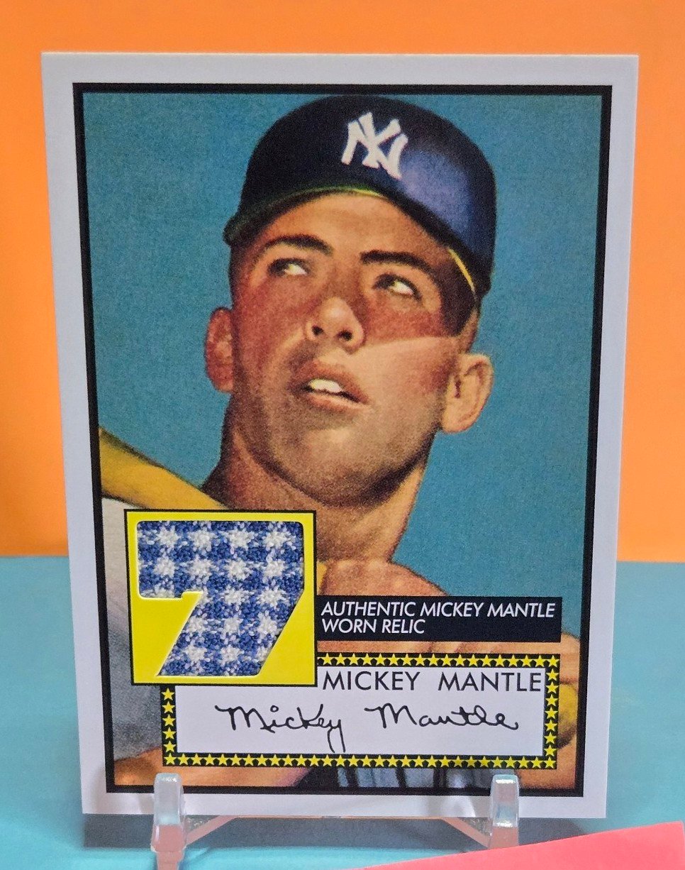 2006 Topps Mickey Mantle Relic #7 1952 Rookie Reprint!