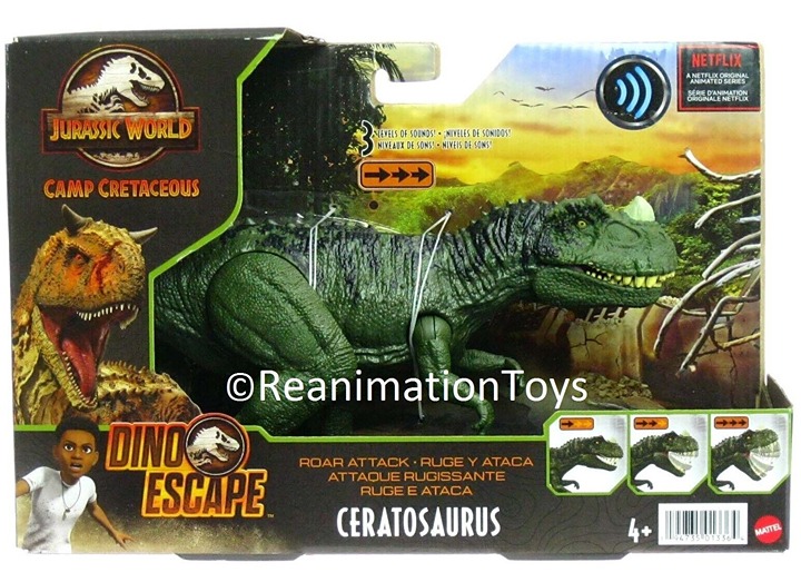 Jurassic World Park Netflix Camp Cretaceous Roar Attack Ceratosaurus Dinosaur