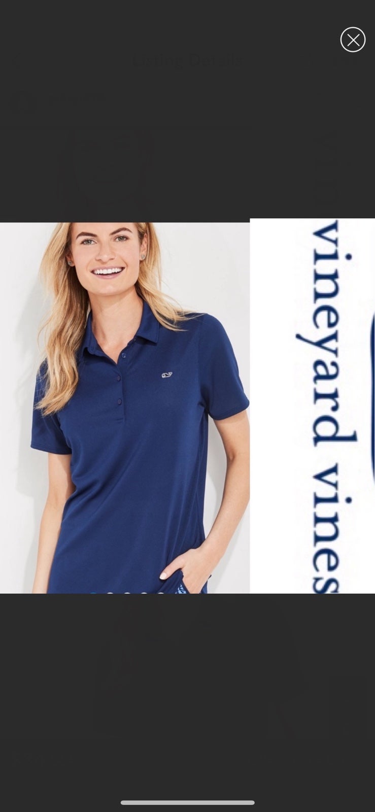 Like New | vineyard Vines | Navy Polo | Size. XS