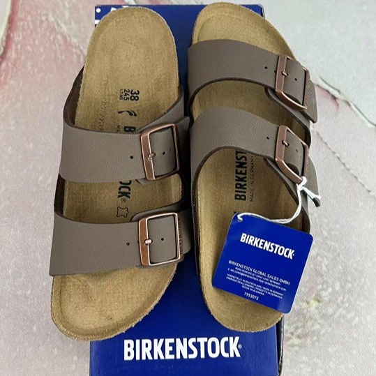 Birkenstock Arizona Women's Birkibuc Shoes-Mocha 38 (Width:Narrow)