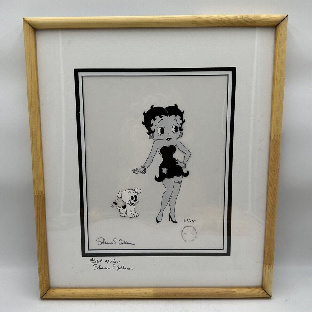 Limited Edition Betty Boop Cel Signed Shamus Culhane #22/175 -Read