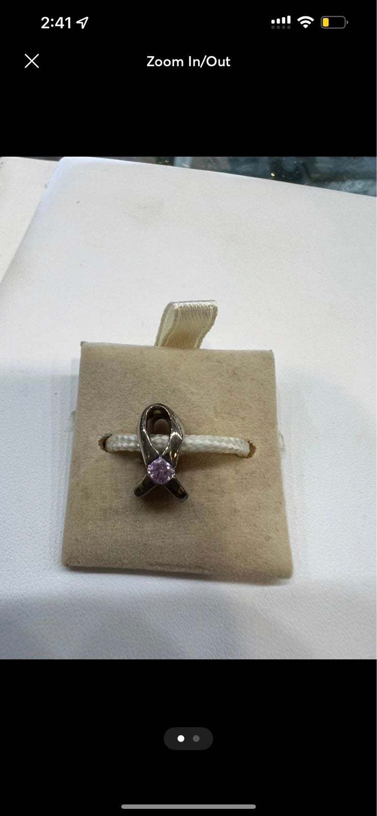 Chamilia Breast cancer charm