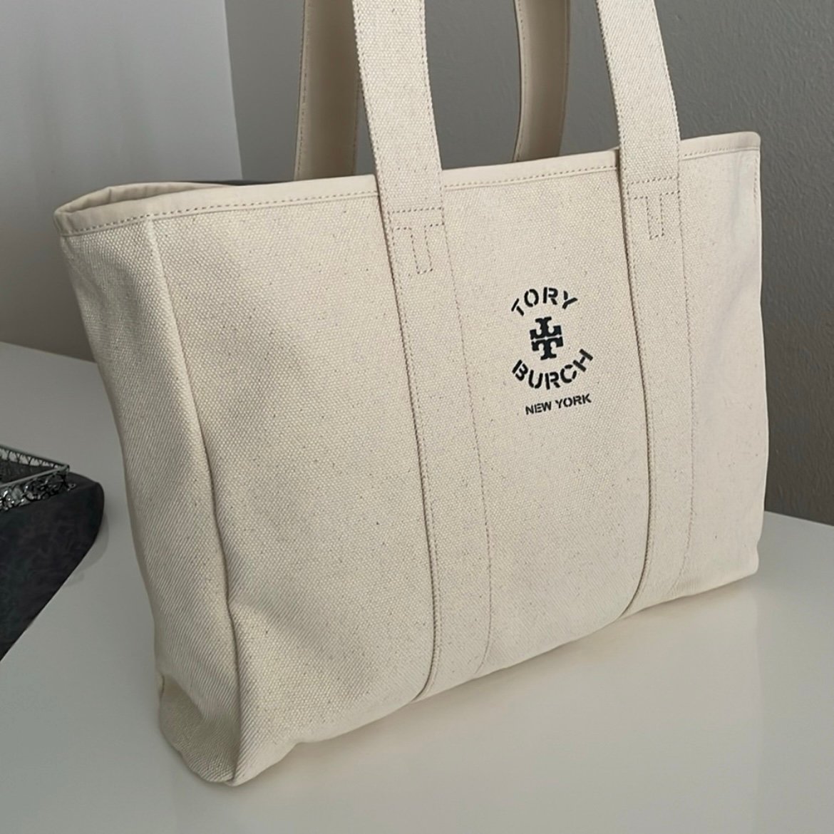 New✨ tory burch canvas large tote shoulder bag 156476