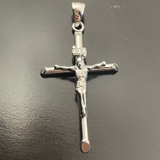Solid silver 925 cross Jesus pendant
