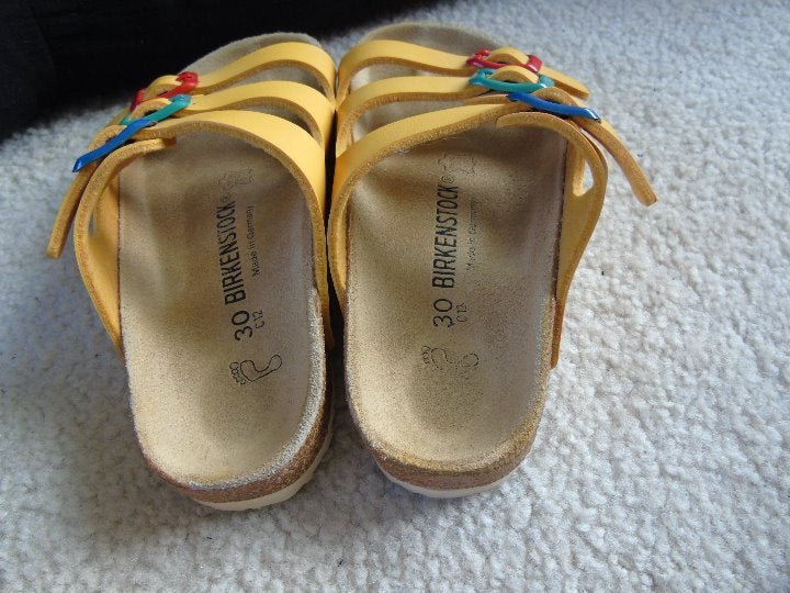 Girl's Birkenstock Leather Sandals US 12