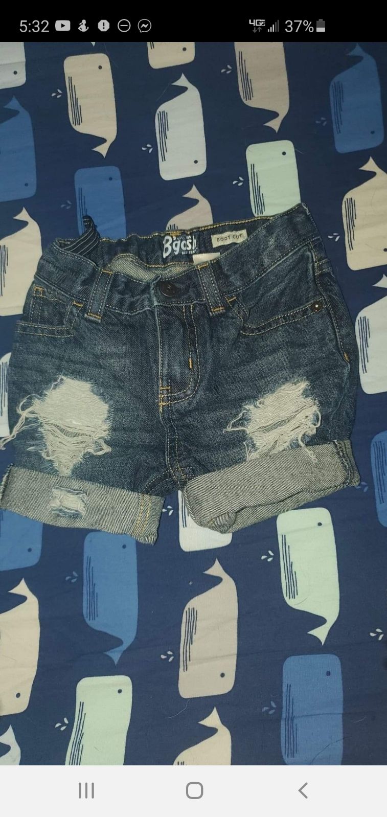 Shredded by grace Jean shorts