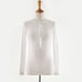2022 Spring New V-neck Long Sleeve Sexy Lace T-shirt Women Tops White Shirts Kor