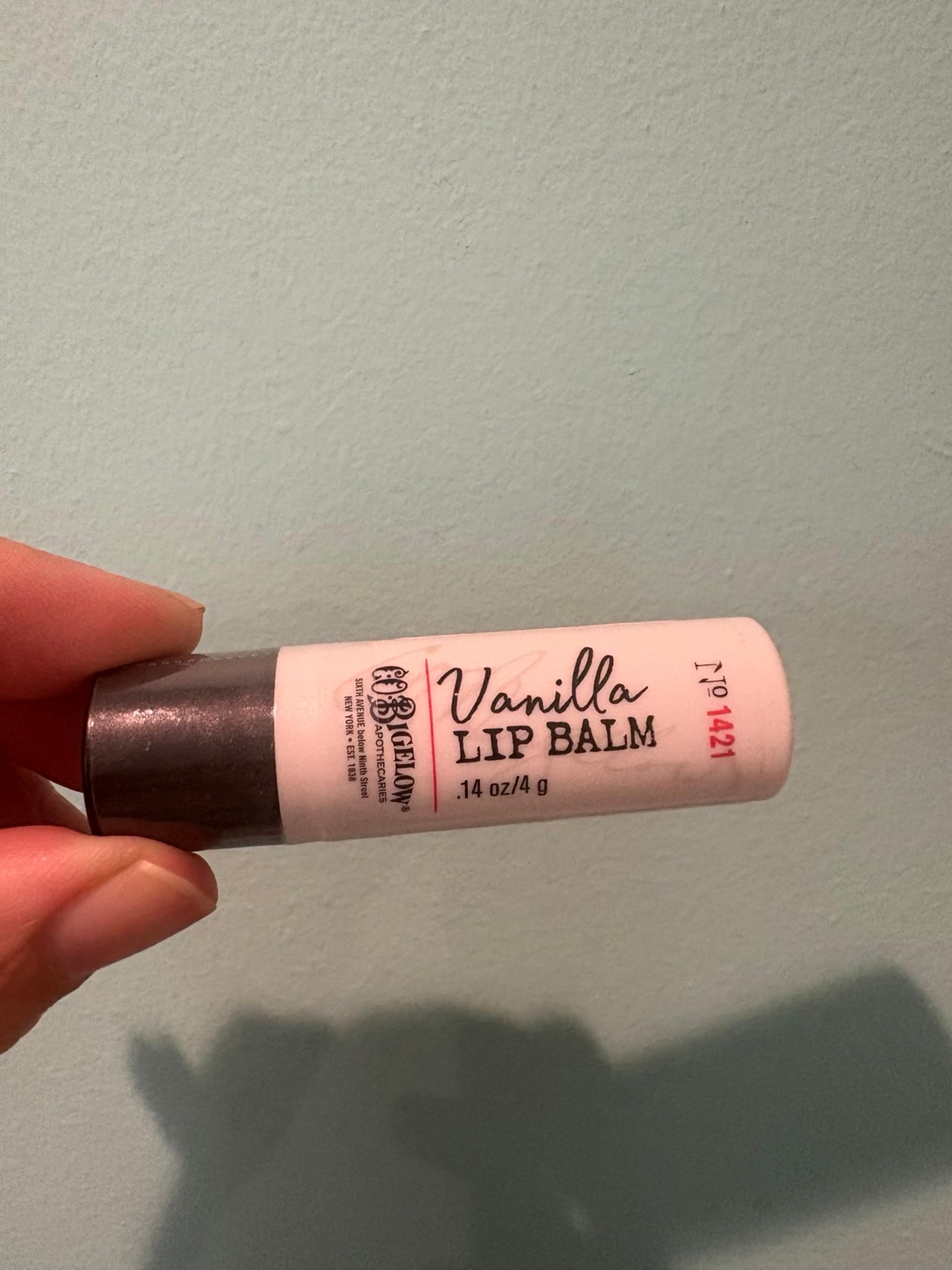 NWT C.O. Bigelow "No. 1421 - Vanilla" Lip Balm Stick