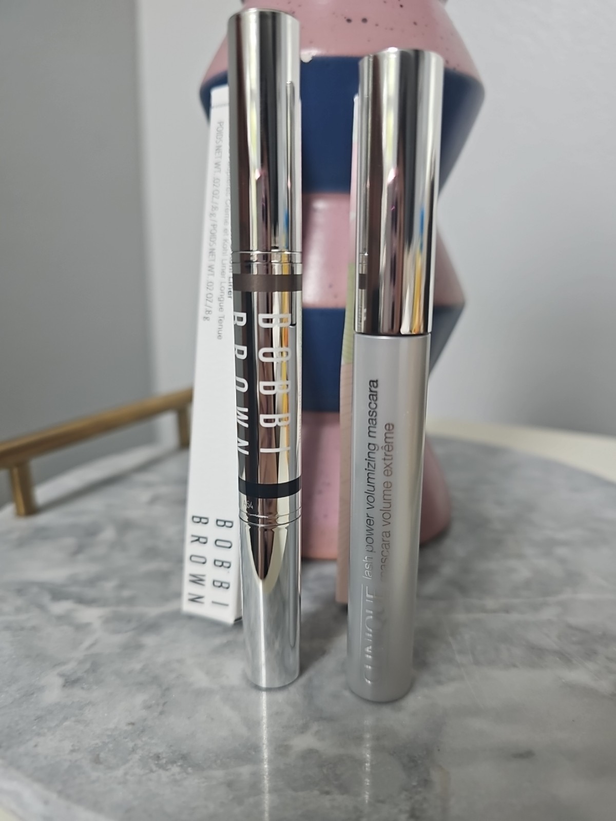 BOBBI BROWN LONG WEAR CREAM SHADOW 0.02 OzAND CLINIQUE MASCARA Black Onyx0.21 Oz