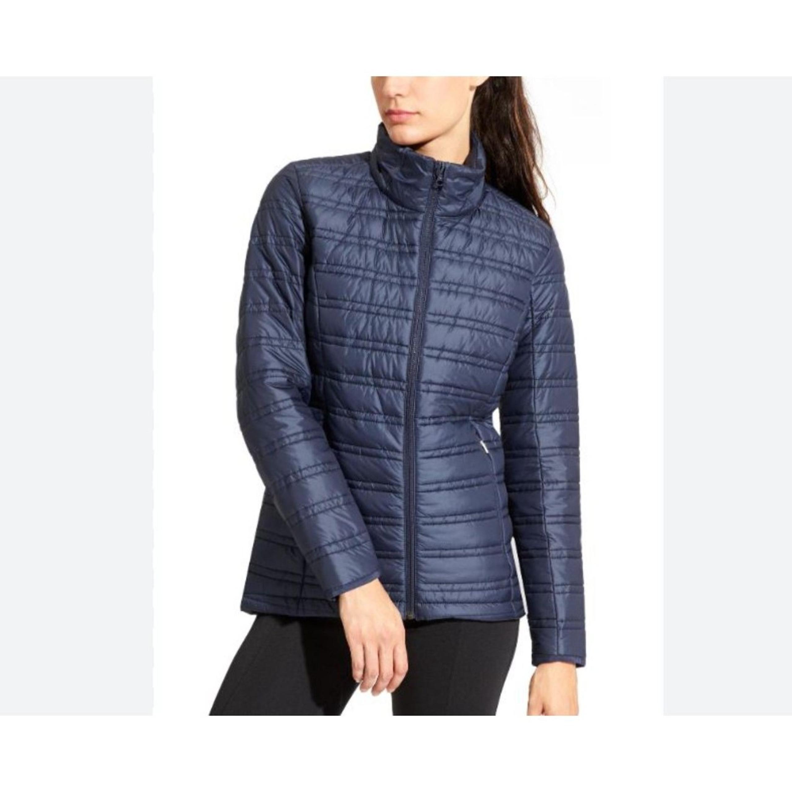 Athleta Pinnacle 3-in-1 Jacket Liner Navy Puffer Coat Size XS NWOT