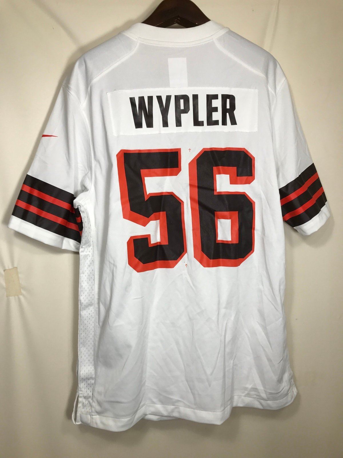 Men's Nike Luke Wypler White Cleveland Browns Team Game Jersey Size Large