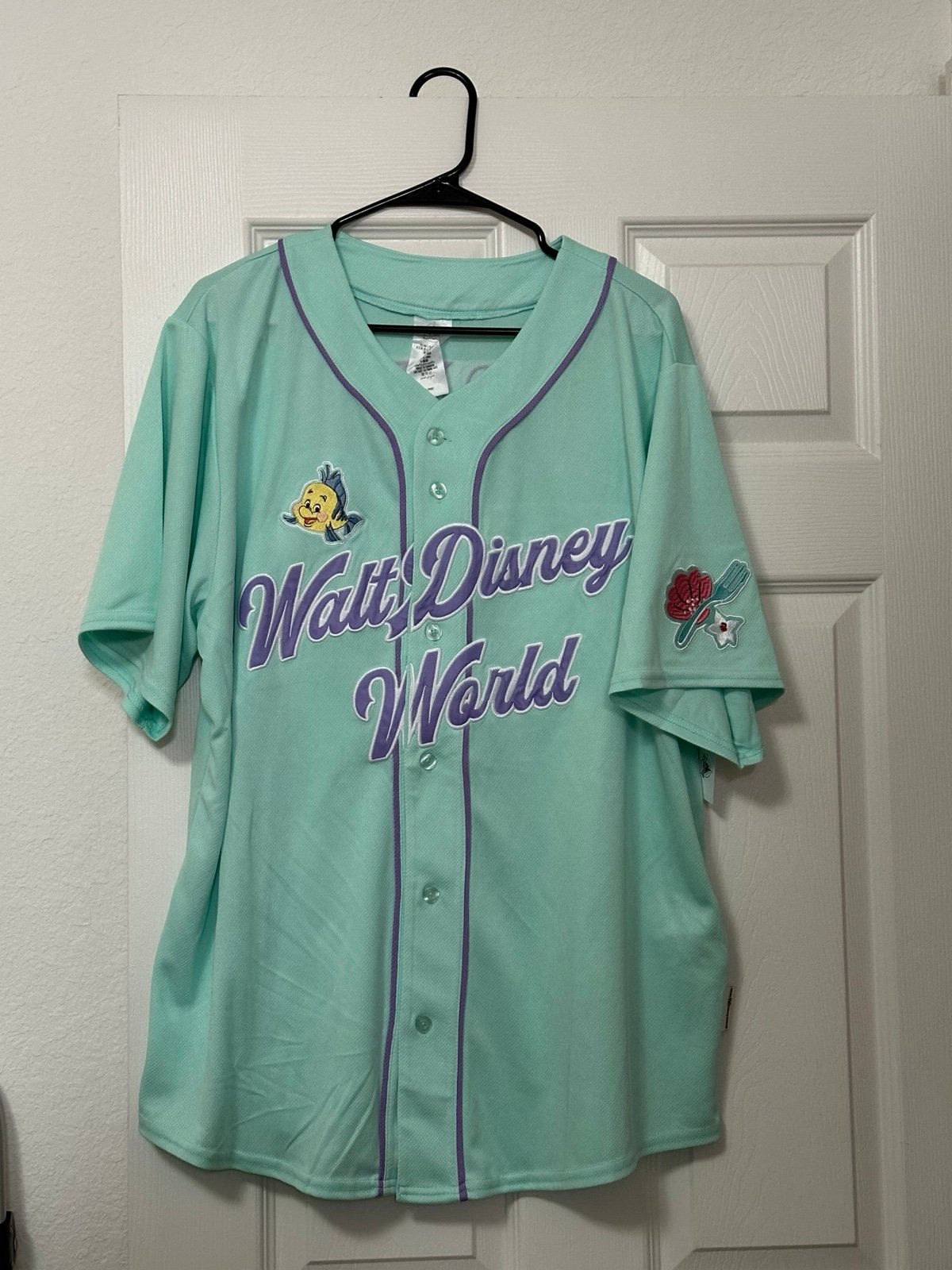 Walt Disney World Ariel Little Mermaid 89 Baseball Jersey 2025 Large