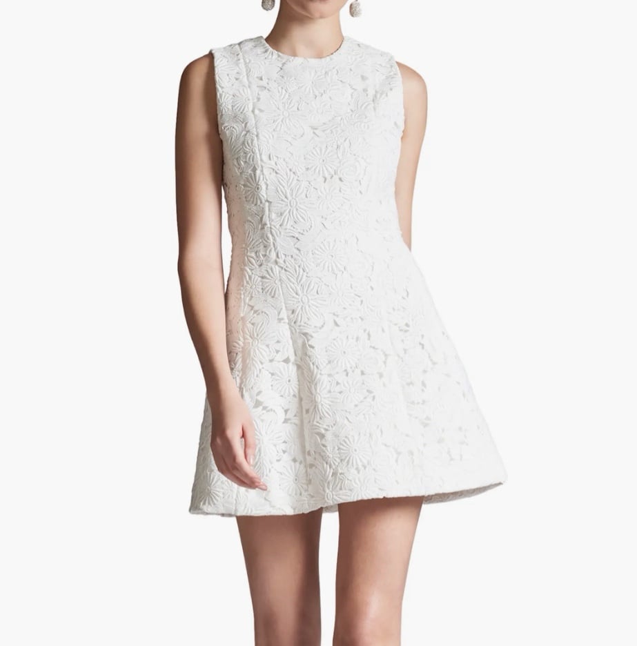 Sachin & Babi Mon Coeur Lace & Heart Cut-Out Minidress