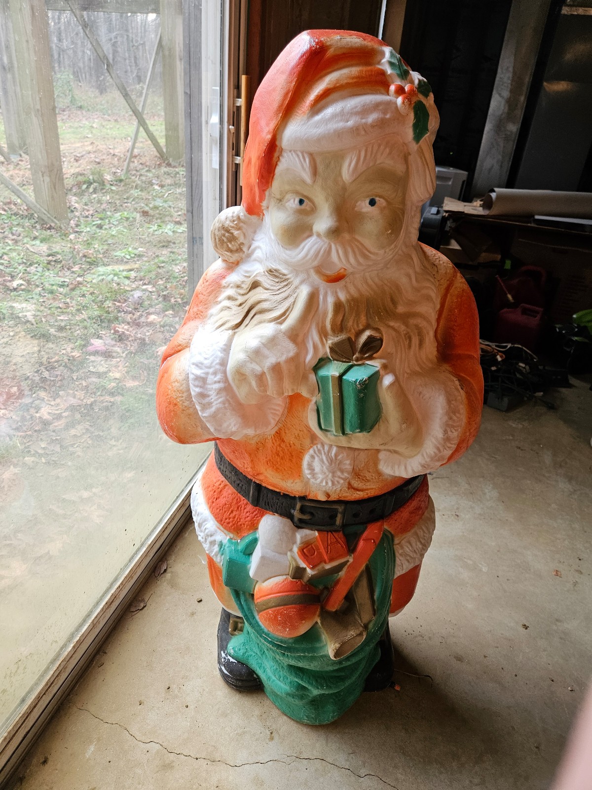 Poloron Whispering Santa Blow Mold